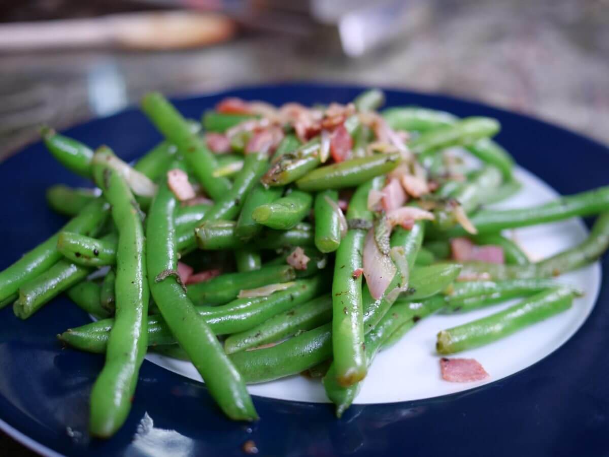 green beans pancetta