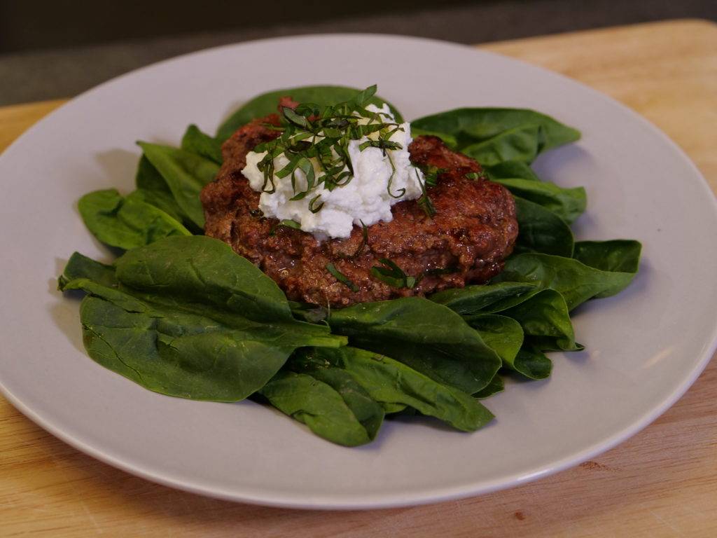 ricotta beef burger