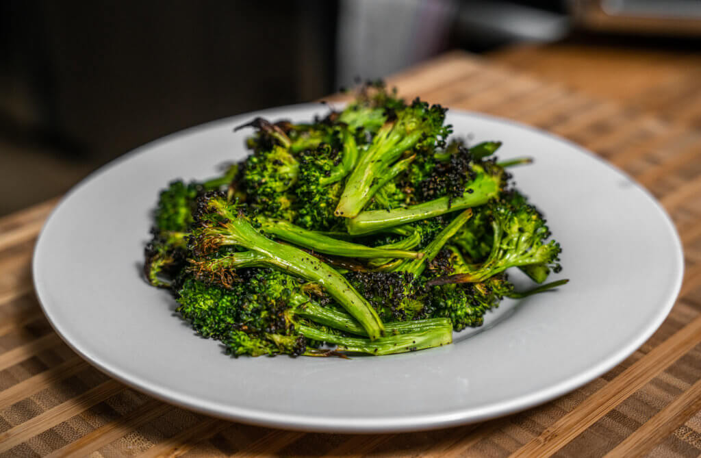 Side Angle, Air fryer broccoli, ABE-2772