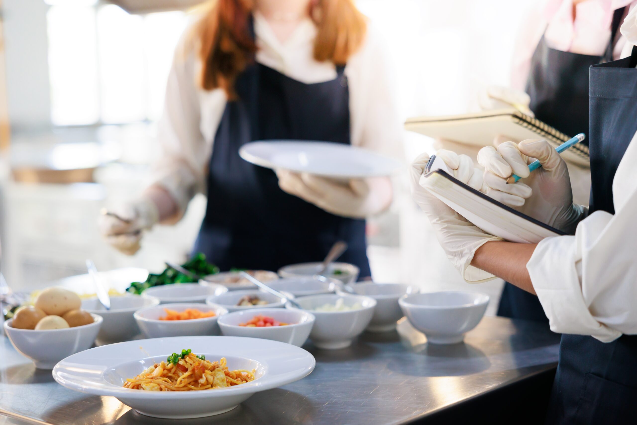 Take,Note,On,Book.,Cooking,Class.,Culinary,Classroom.,Group,Of